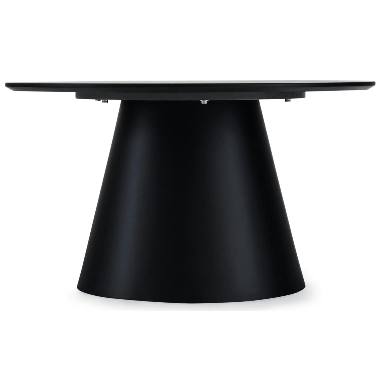 TANGO - Table basse ronde style scandinave gris