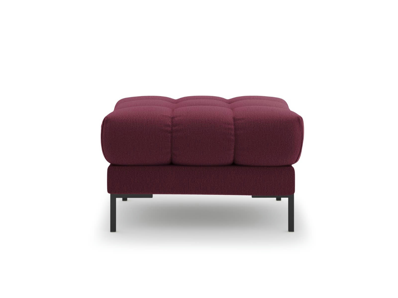 MAMAIA - Pouf 1 place en tissu structurel rouge foncé