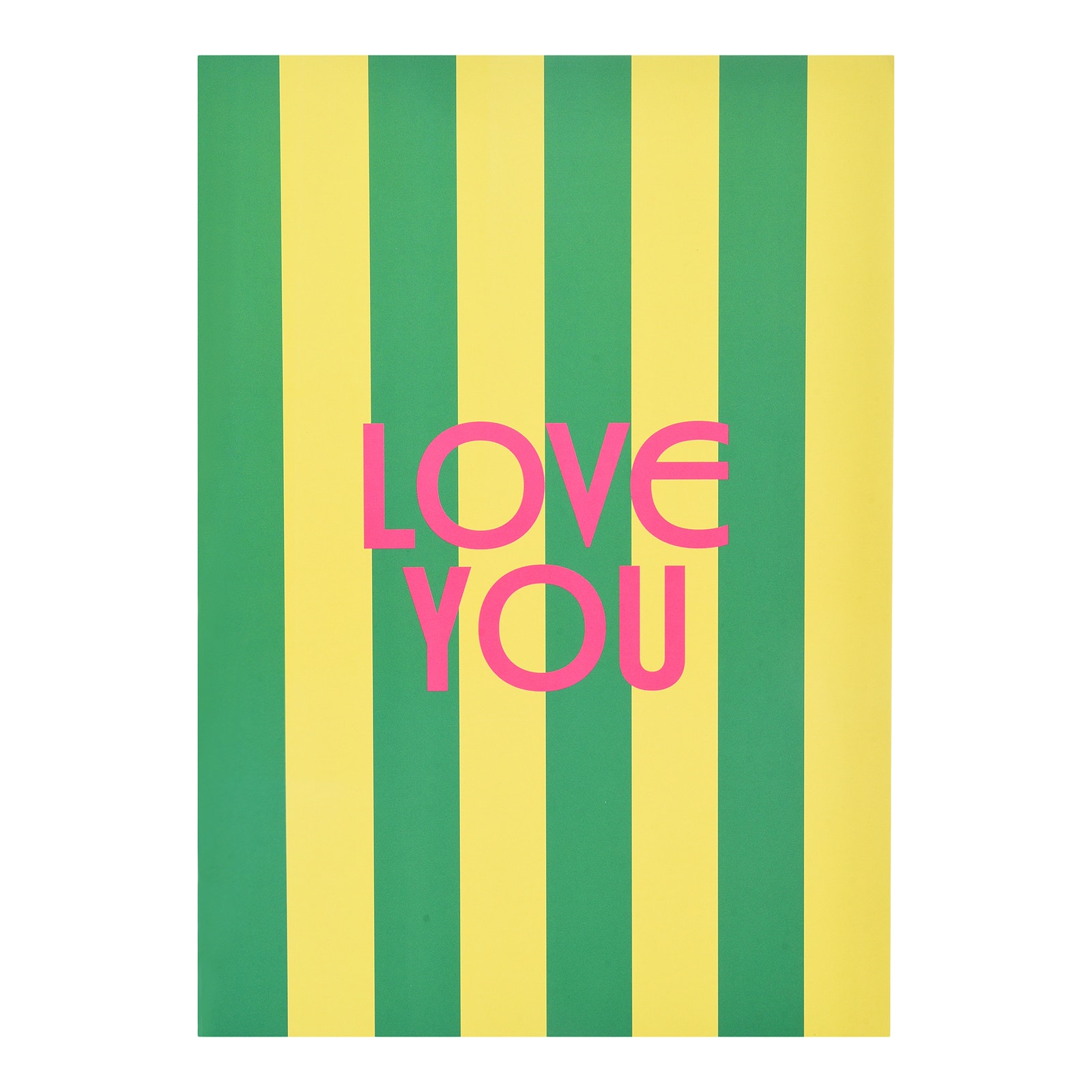 Poster Love You Grün,B 210 x H 300 mm