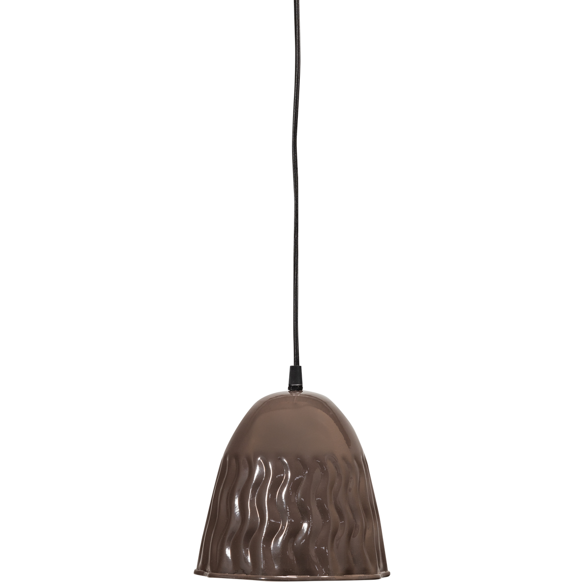WOOOD hanglamp Arleso - Metaal - Donkerbruin - 18x19x19