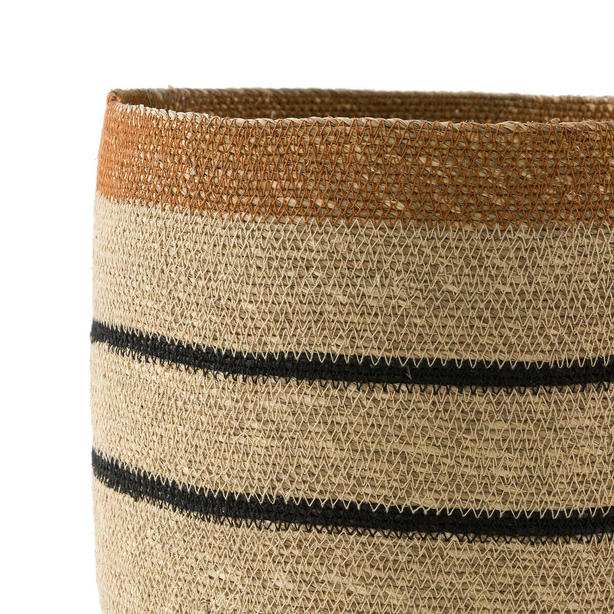 Panier multicolore en herbier, Saski