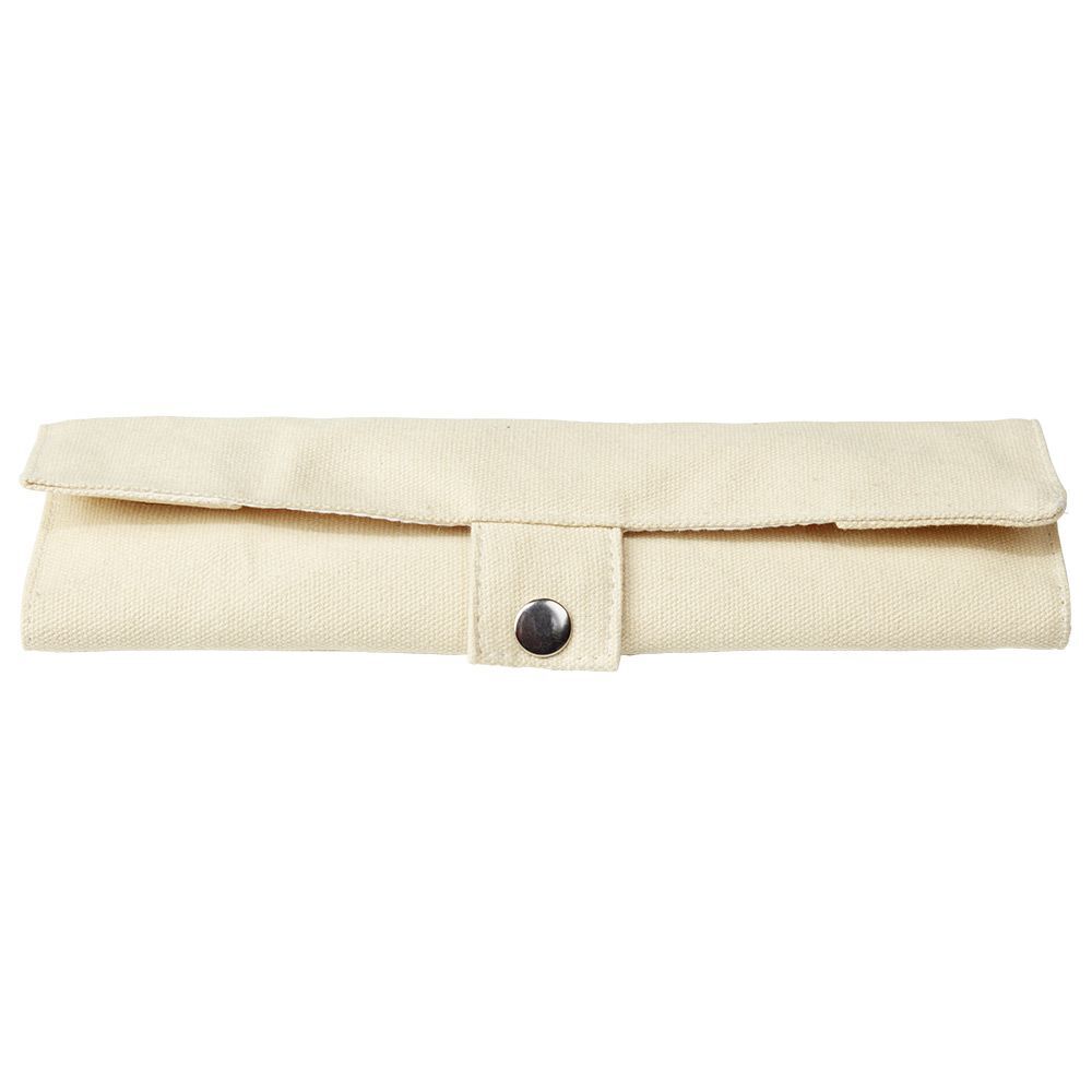 étui avec couverts en bambou fourchette/couteau/cuillère 3 pièces