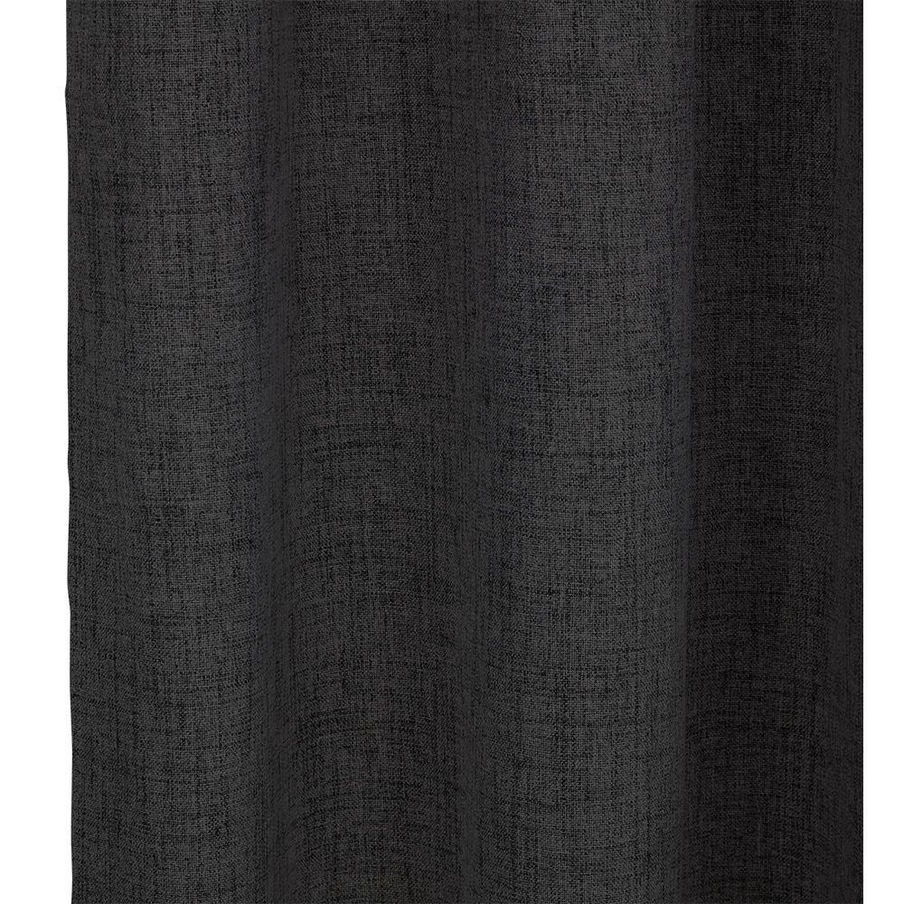 Rideau occultant effet chiné noir 140x240cm