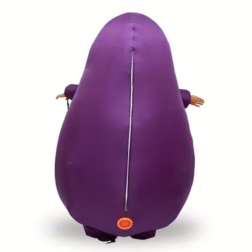 NNETM Cartoon Potato Halloween Costume with Glasses