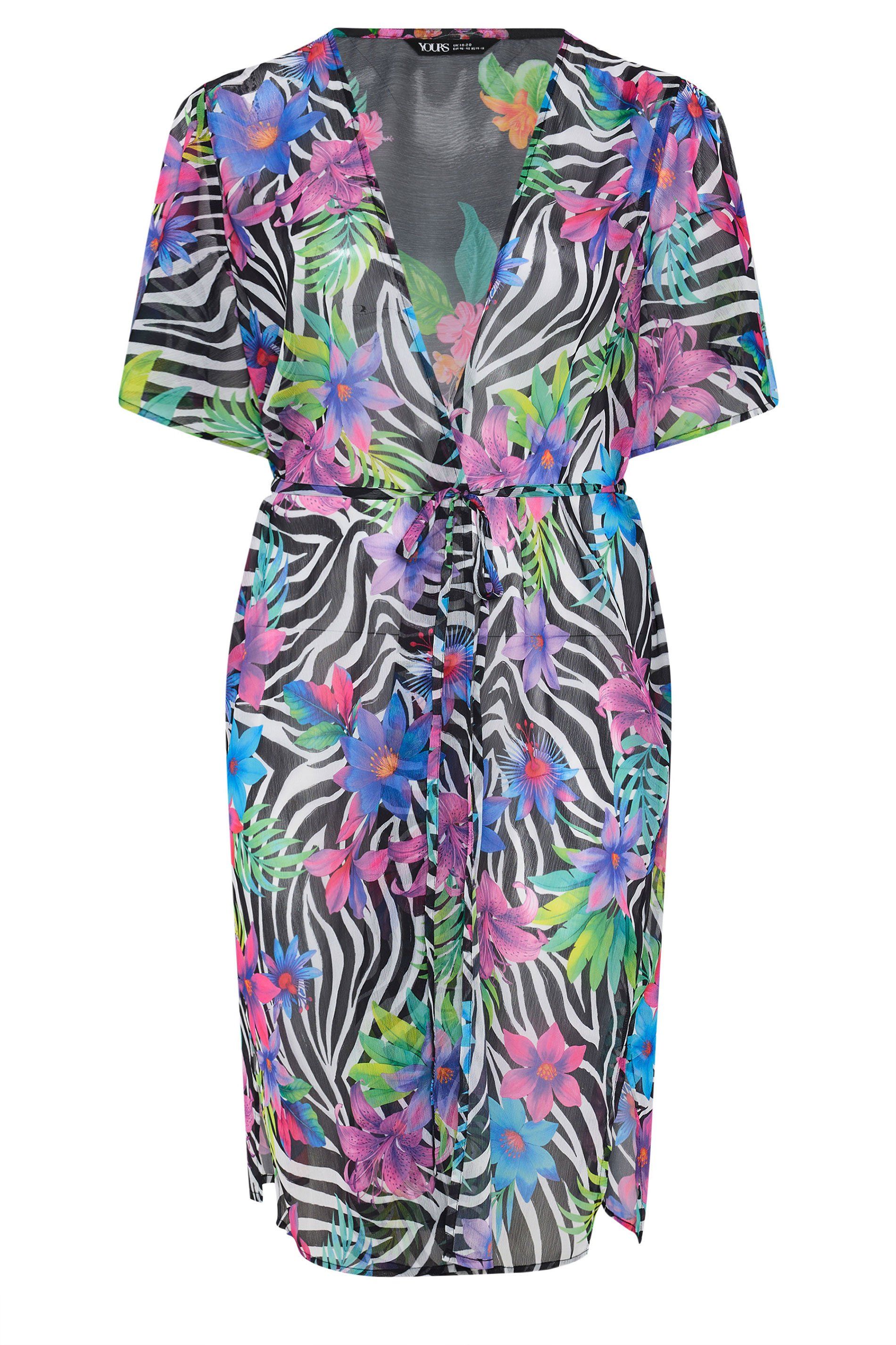 Yours Zebra Midaxi Kimono