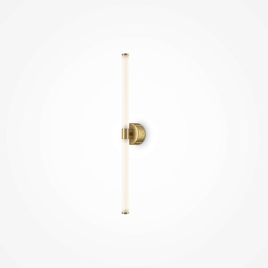 Applique moderne avec LED - tige dorée & blanc DELMAR