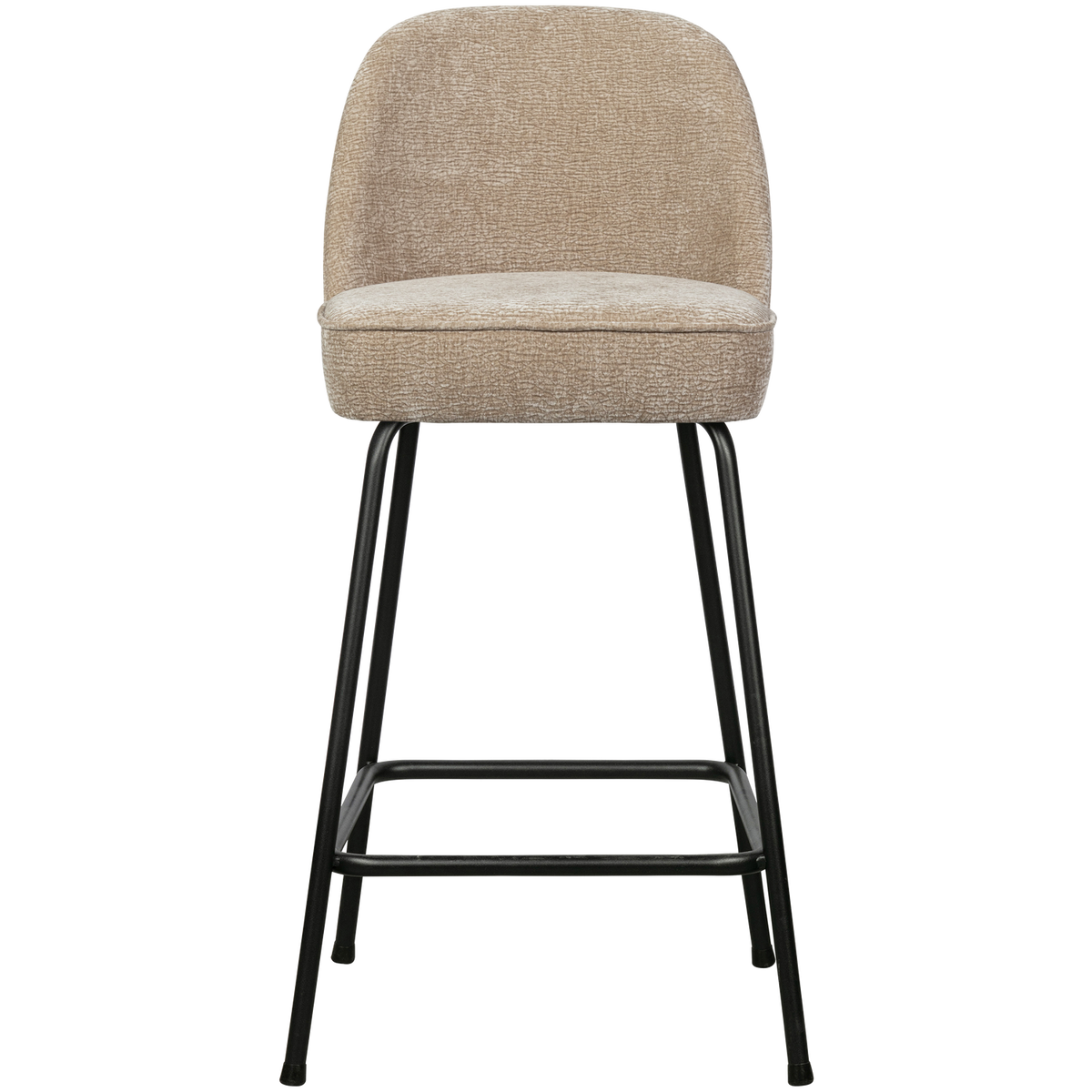 WOOOD Barstoel 65 cm 3D Vogue - Chenille - Zand - 89x50x55 cm