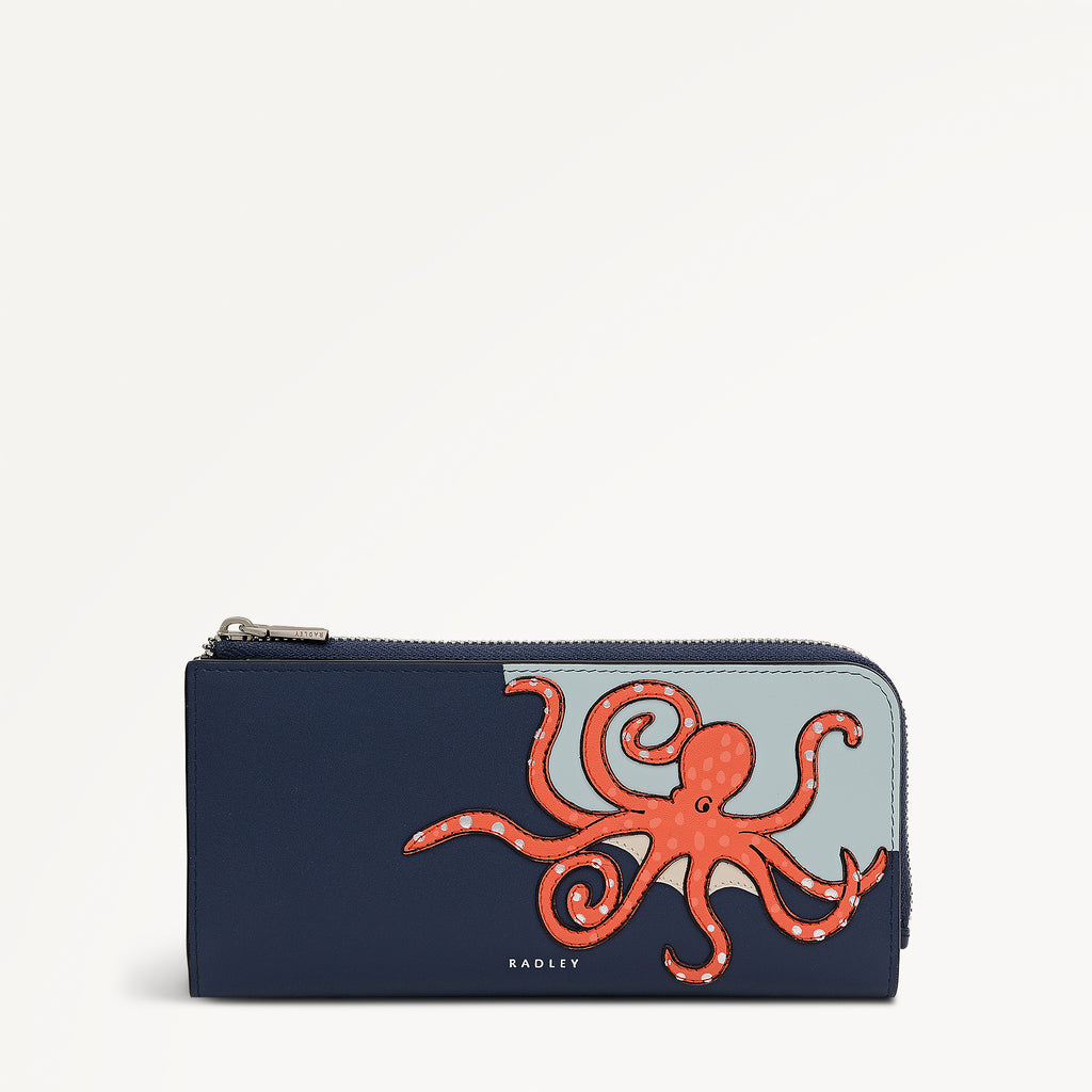 Chilworth Street - Octopus - Large Zip Around Wallet