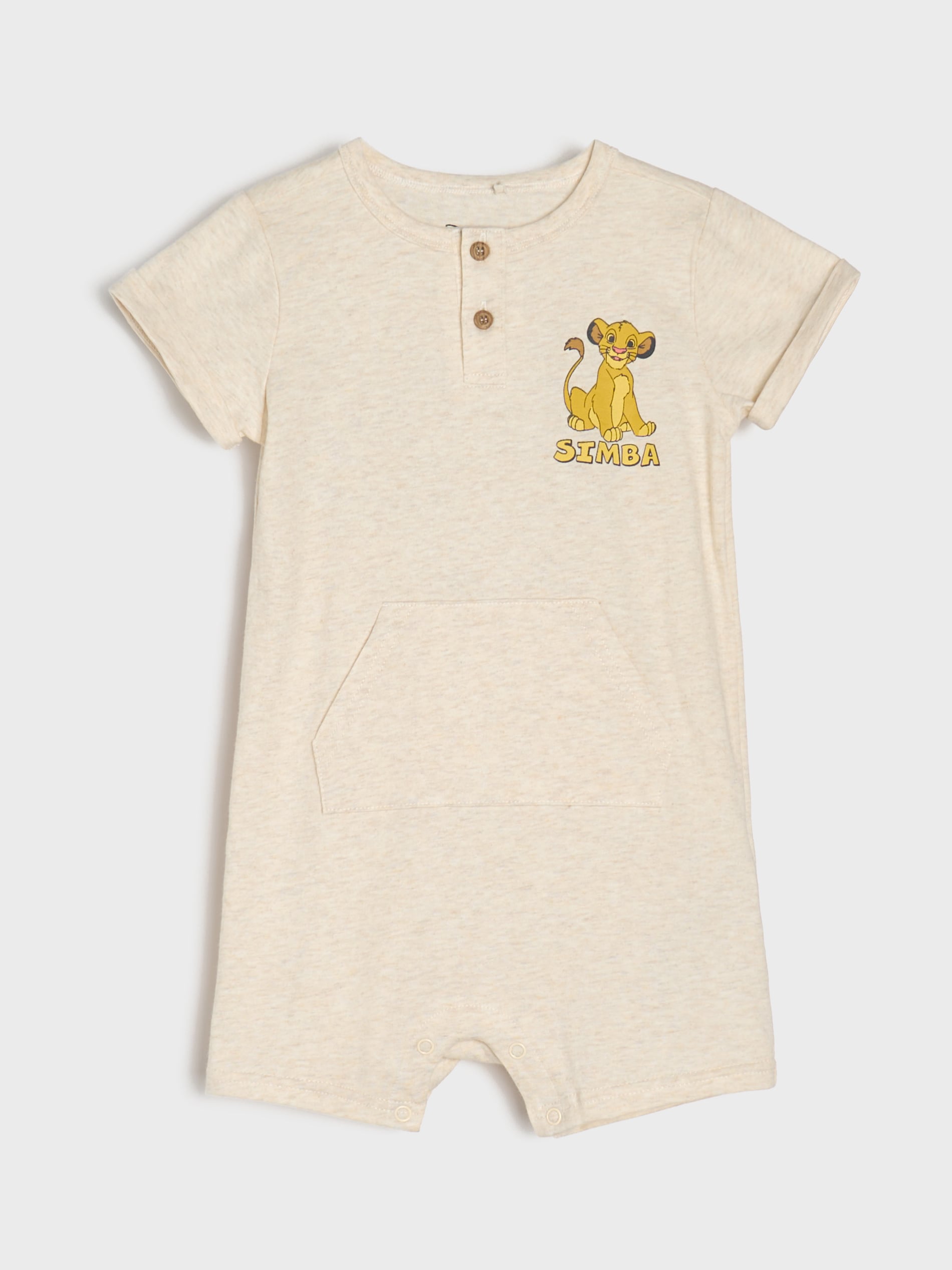 Bawełniany rampers z nadrukiem Simba The Lion King