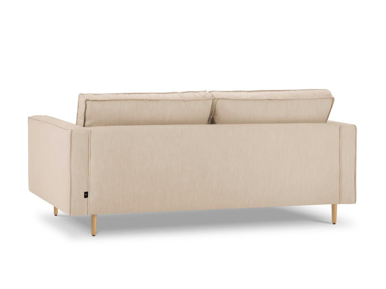 ALEXIS - Canapé 3 places en Tissu Structurel Beige