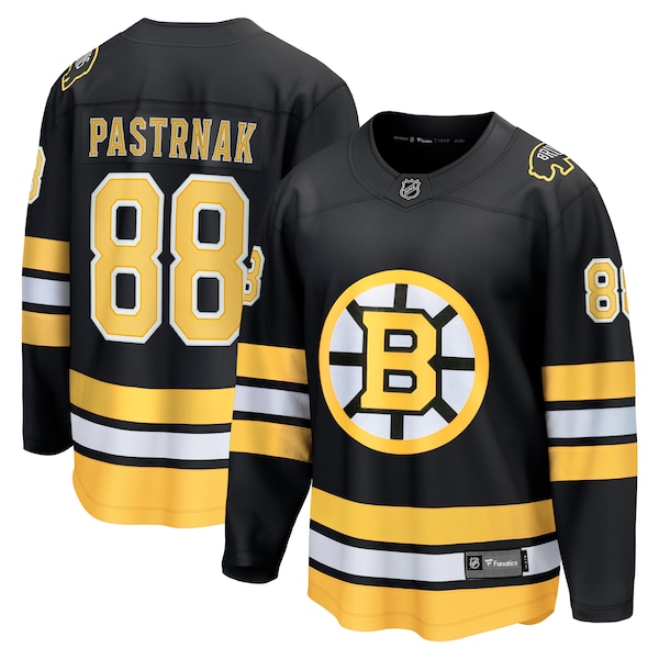 David Pastrnak Boston Bruins  Home Breakaway Player Jersey - Black