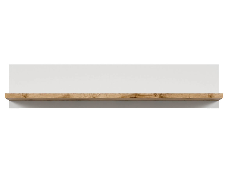 Półka ścienna Holten 106 cm biały/dąb wotan