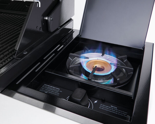 BeefEater 1200 Series - 4 Burner Black Enamel BBQ With Side Burner