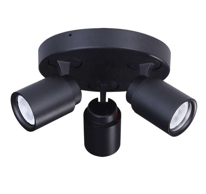 Freelight Freelight Spot Razza Mat Zwart 3 lichts GU10