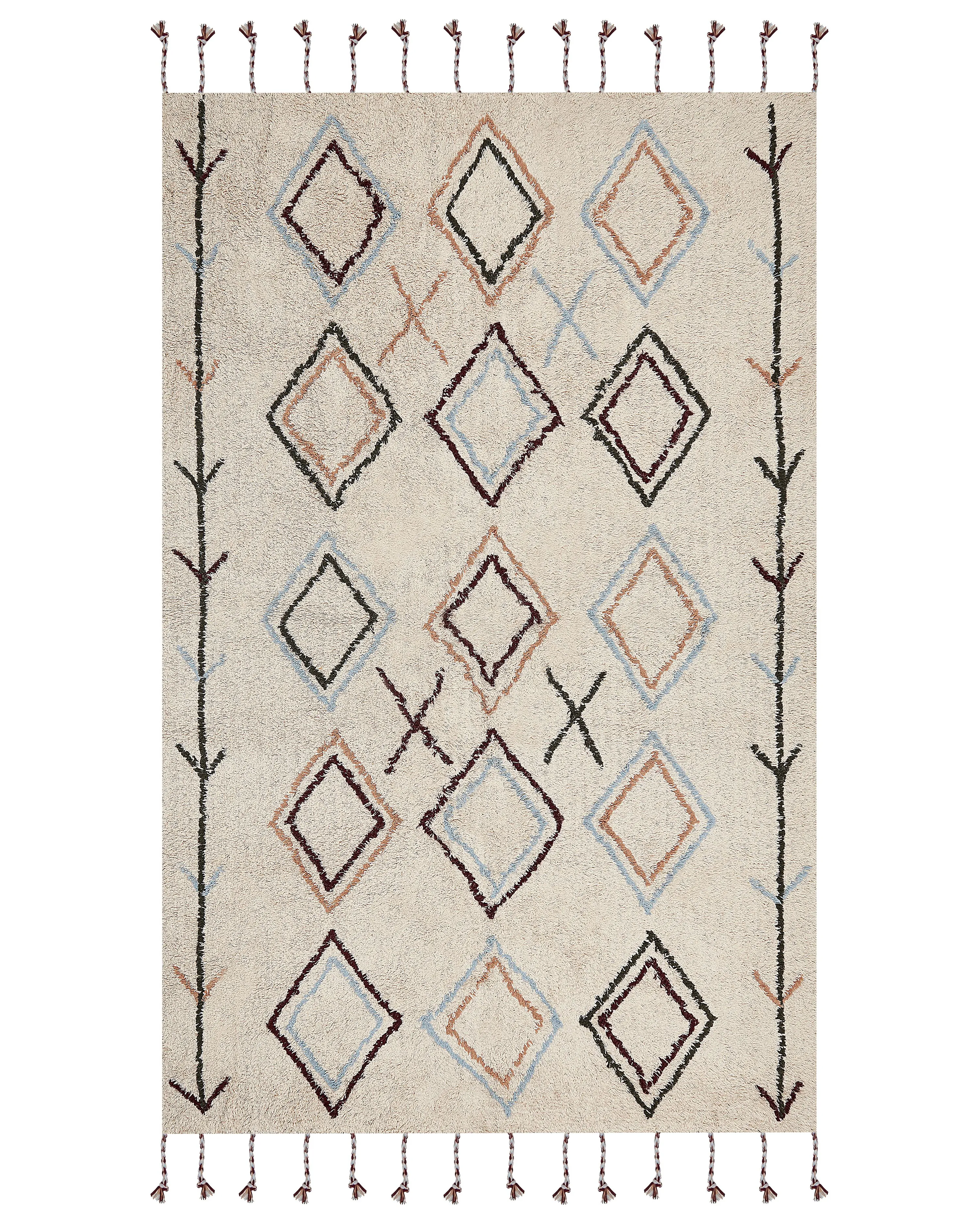 Rug CORUM Beige 140 x 200 cm Cotton