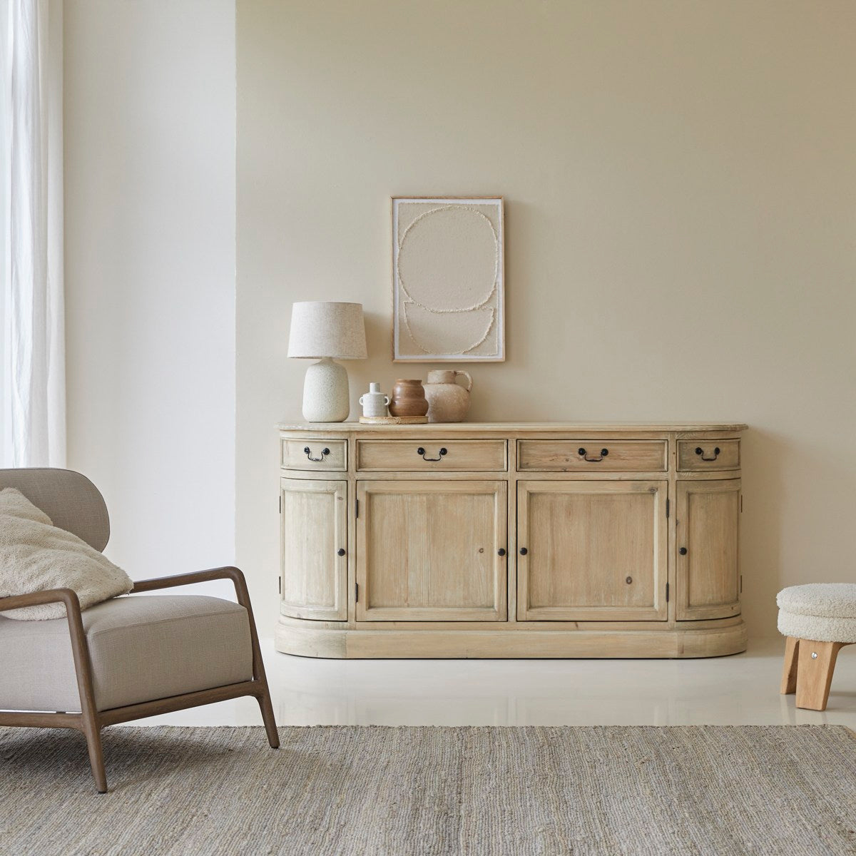 Tikamoon - Grenen buffetkast 180 Celeste