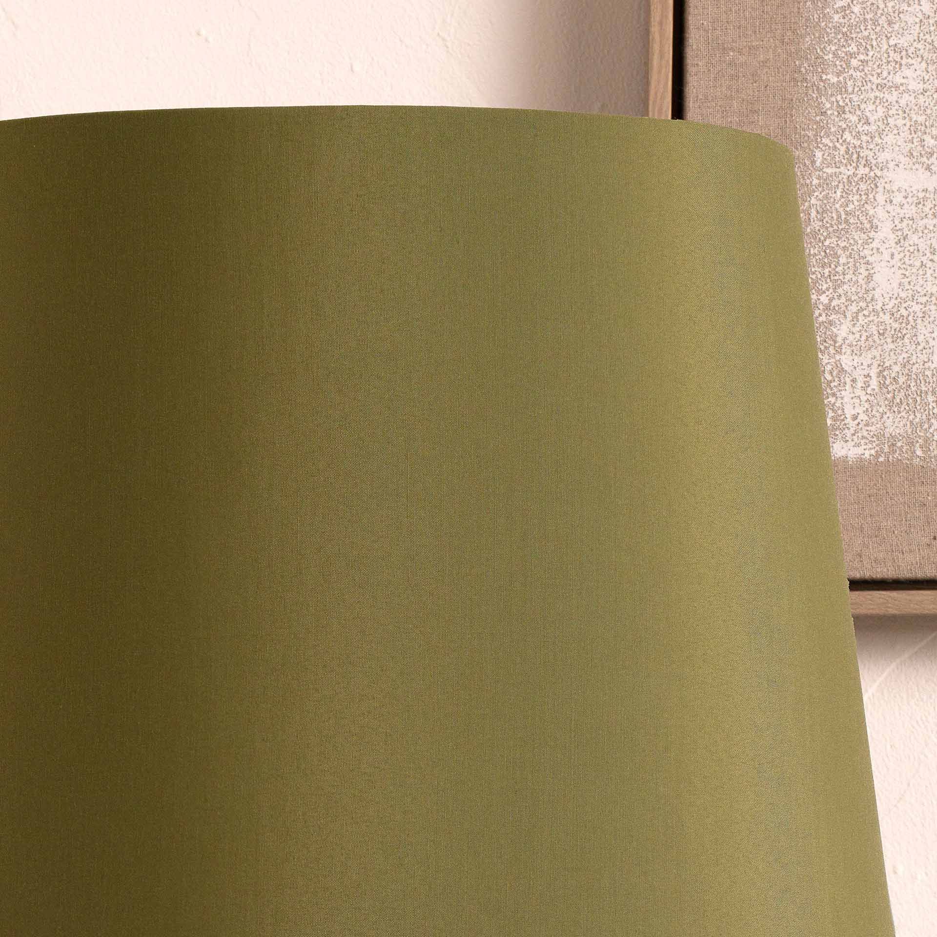 Ruma Sage Green Tapered Poly Cotton Lampshade for Table Lamps and Floor Lamps