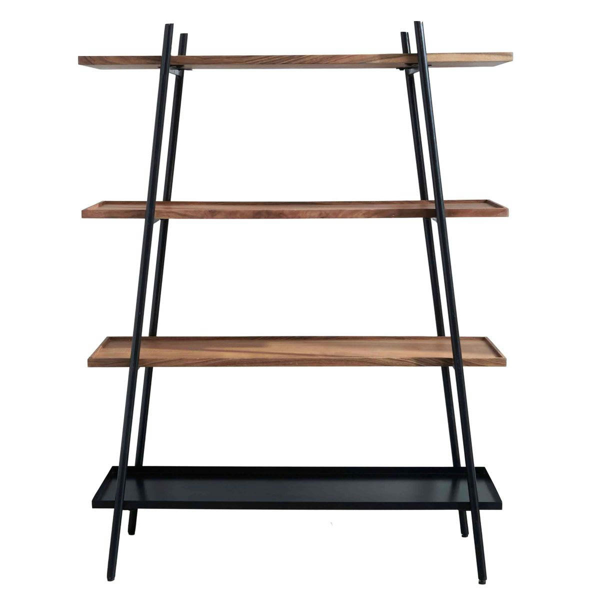 - Bibliothèque en acacia massif