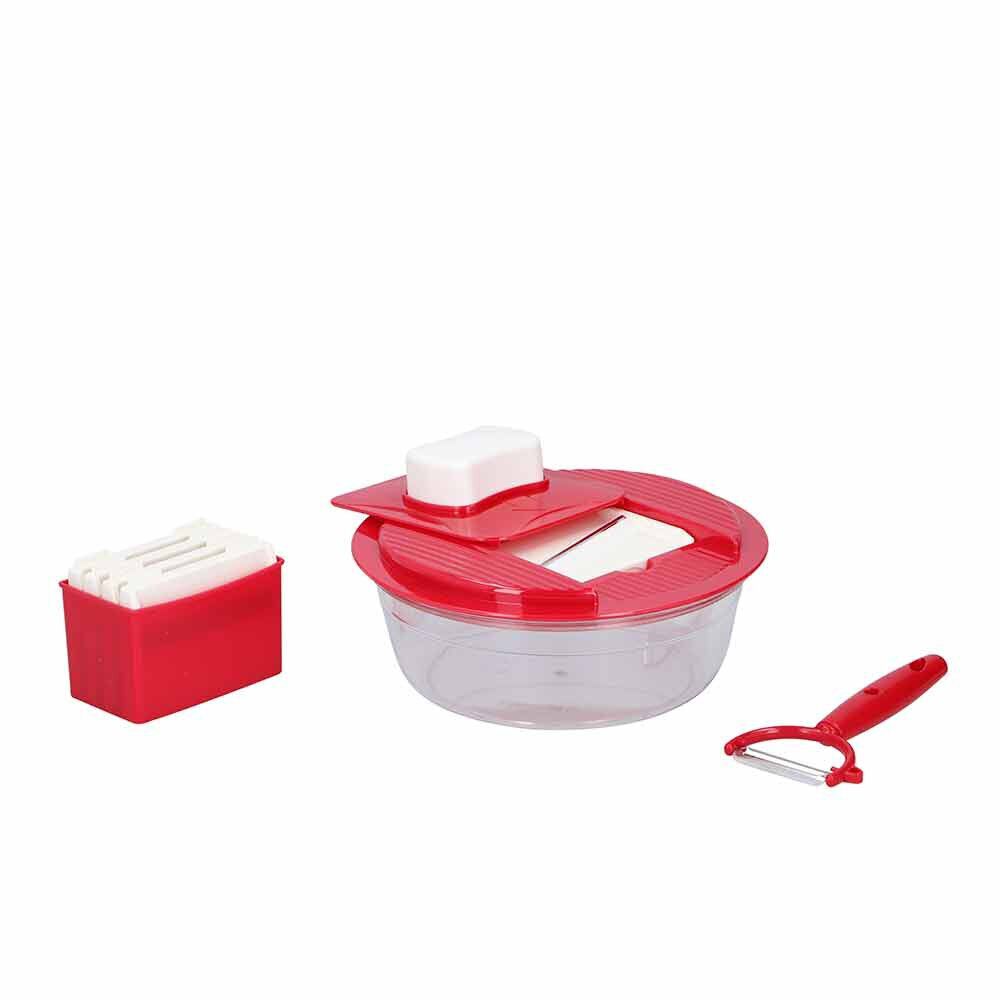 Mandoline et râpe multifonctions 7 pièces