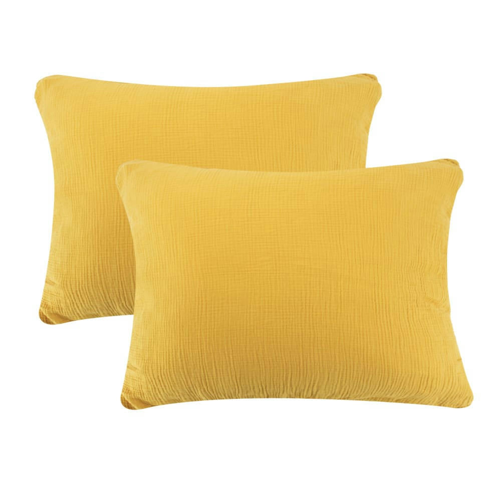 LILA CURRY - Housse de couette double gaze de coton bio 63x63 2 taies