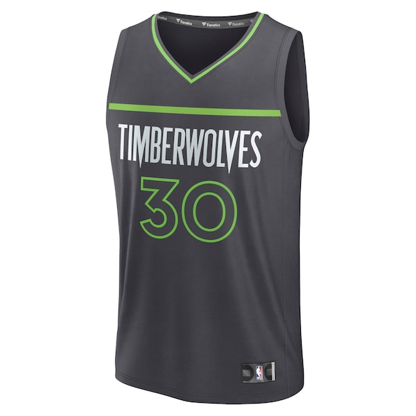 Julius Randle Minnesota Timberwolves  Fast Break Replica Player Jersey - Statement Edition - Charcoal