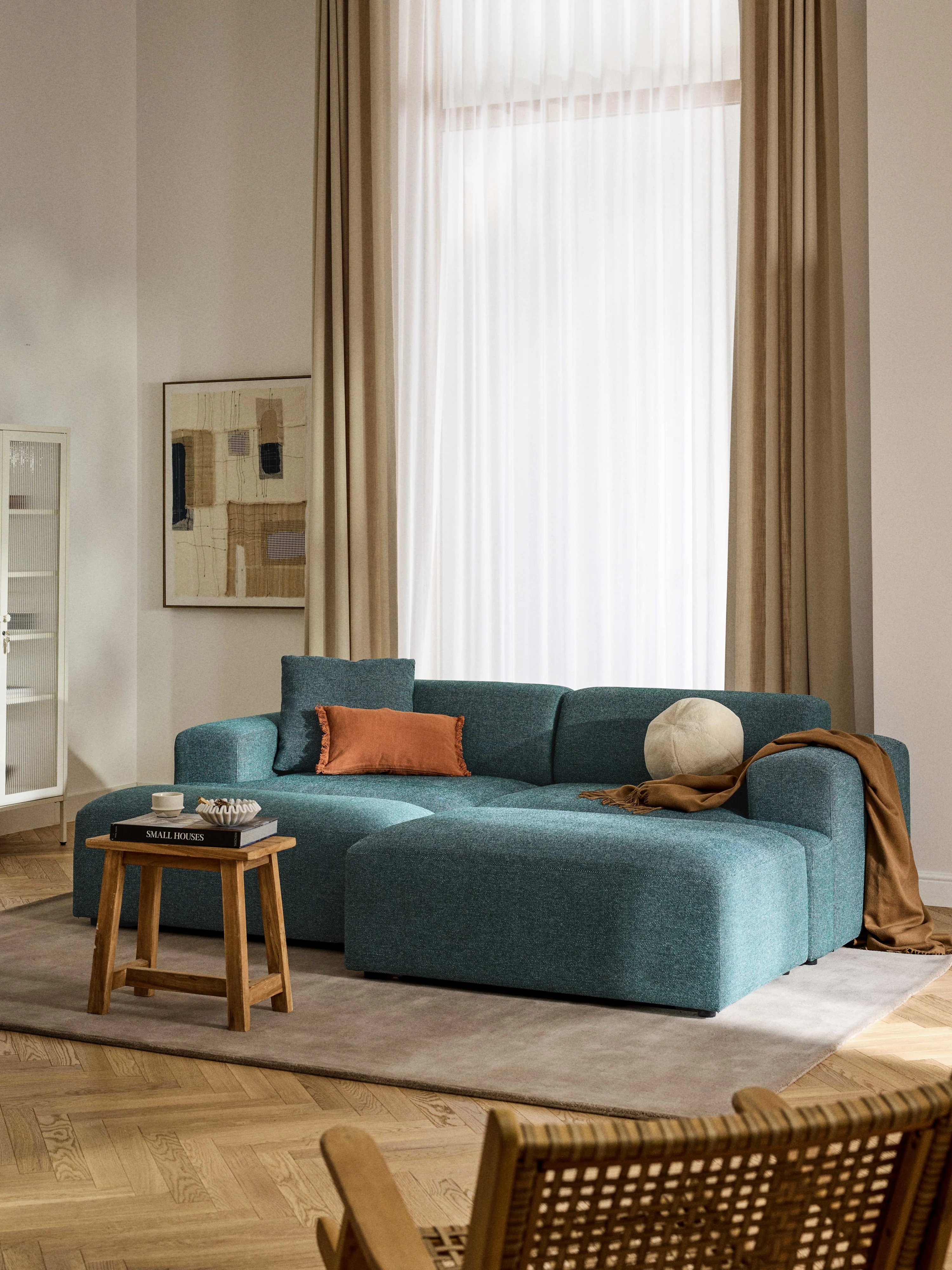 XL Sofa-Hocker Melva, B 116 x T 42 cm