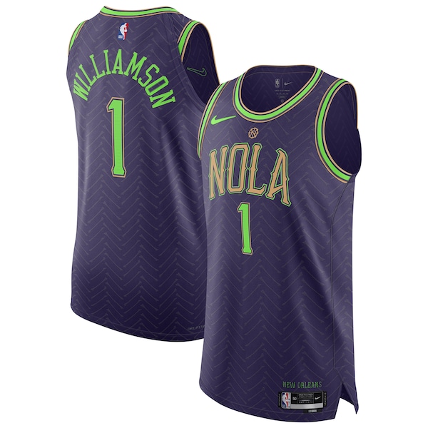 Zion Williamson New Orleans Pelicans Nike 2024/25 Authentic Player Jersey - City Edition - Purple