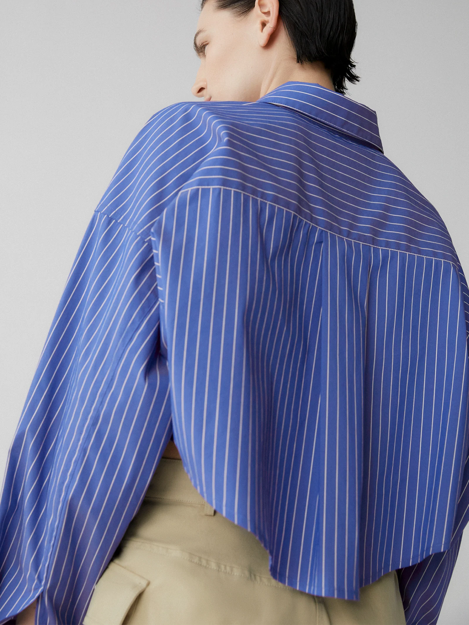 Jacey Cropped Oversized Shirt