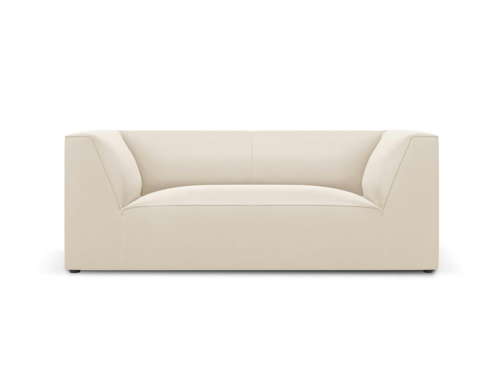 CHARLES - Canapé 2 places en Velours Beige