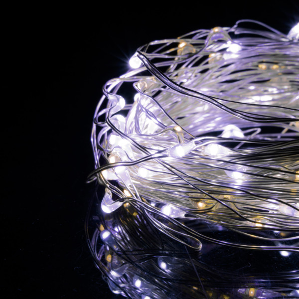 Lampki choinkowe 20 LED druciki mikro na baterie