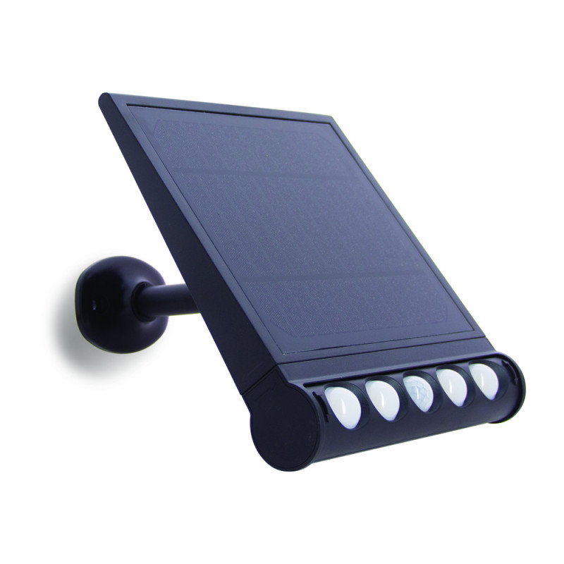 Réglette LED solaire avec détecteur de mouvement noire 1000 lm XANLITE