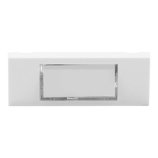 Bouton de sonnette filaire lumineux Blyss blanc horizontal