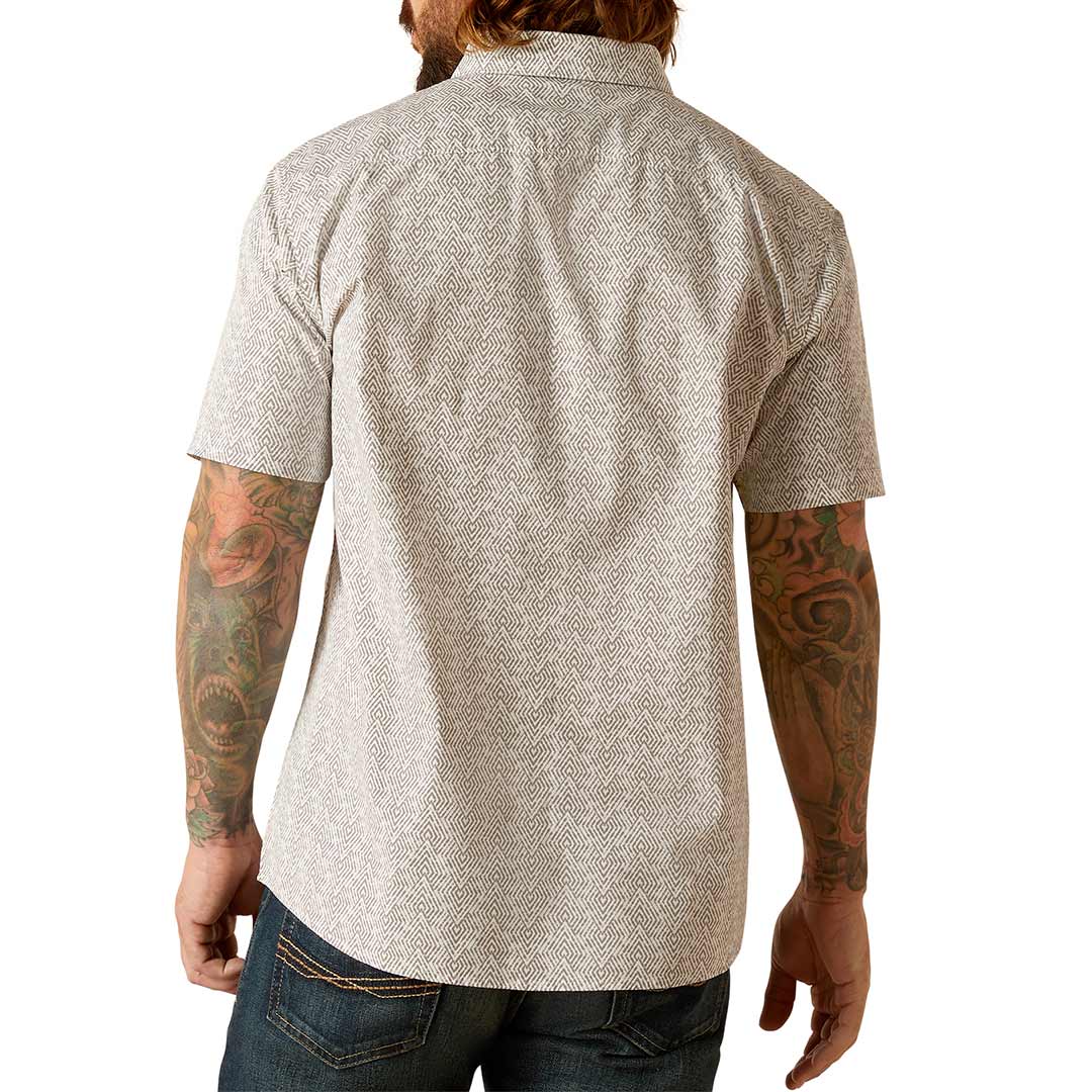 Мужская рубашка Ariat Morgan Stretch Modern Fit с коротким рукавом и пуговицами