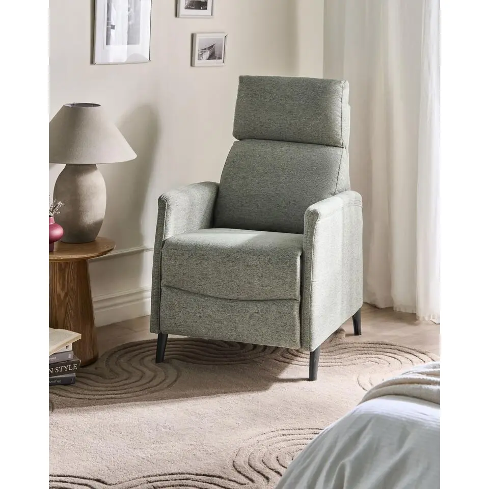 SELVIK - Relaxfauteuil - Lichtgroen - Polyester