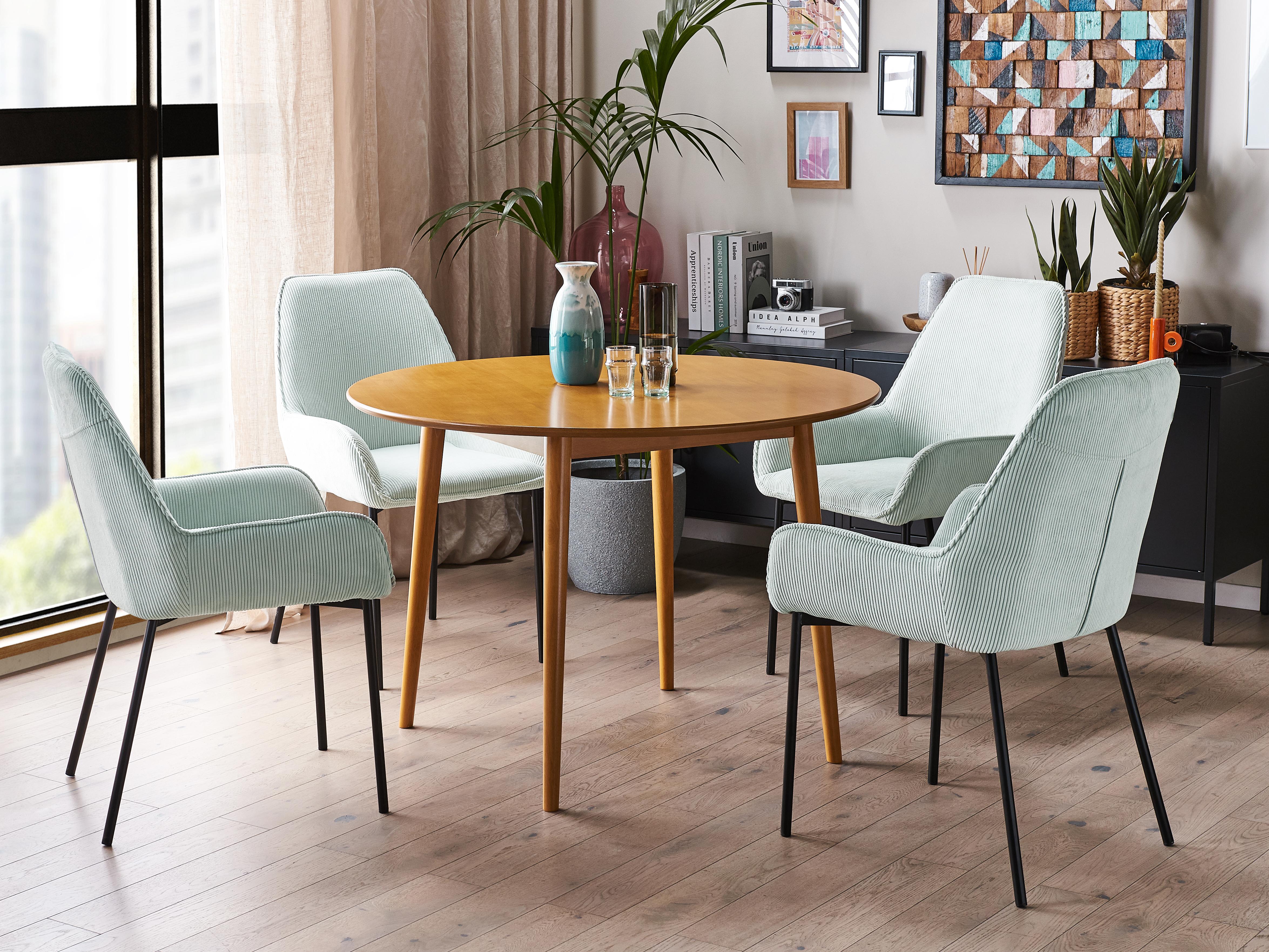 Dining Table RADAN Light Brown 110 cm 110 cm