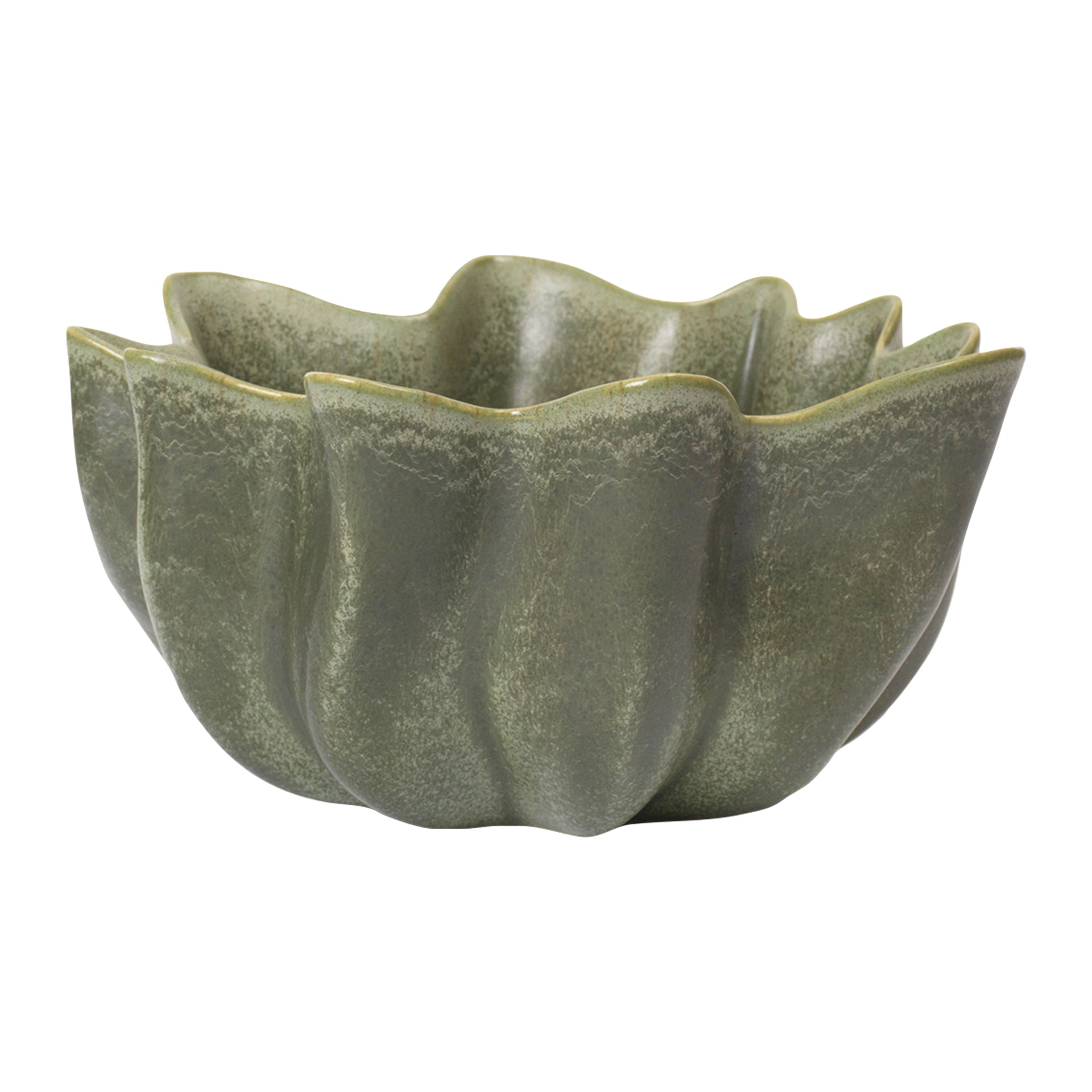 Ferm Living Nium Schaal L - Dark Sage