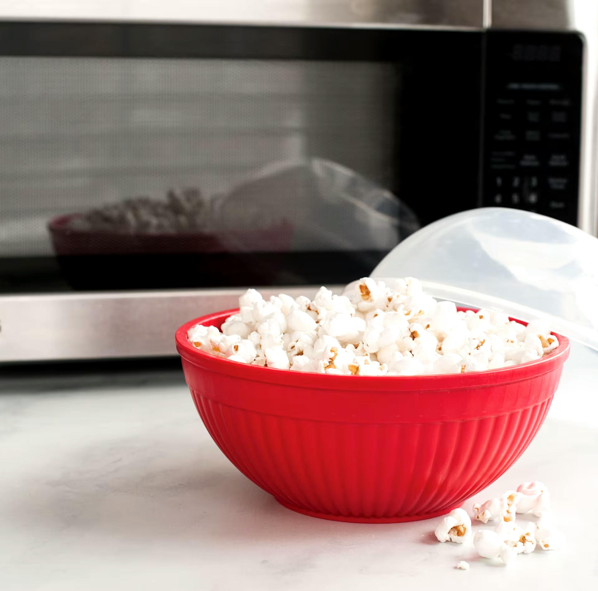 Nordicware Quick Pop Single Serve Popcorn Popper, BPA Free, Microwave Safe, Red