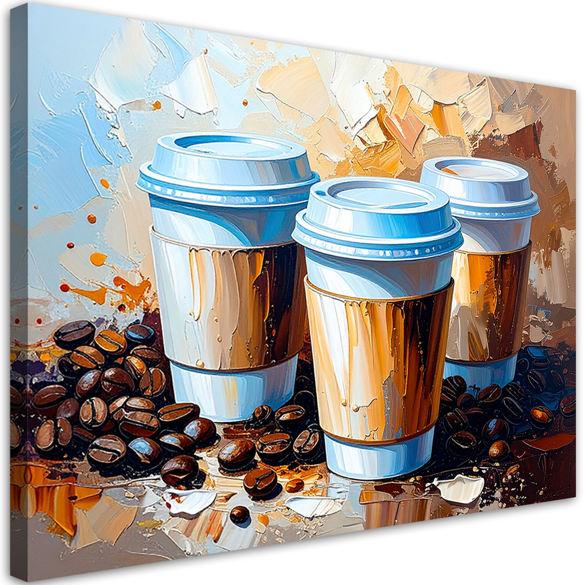 Obraz do kuchni baru restauracji, Kubki 30x20