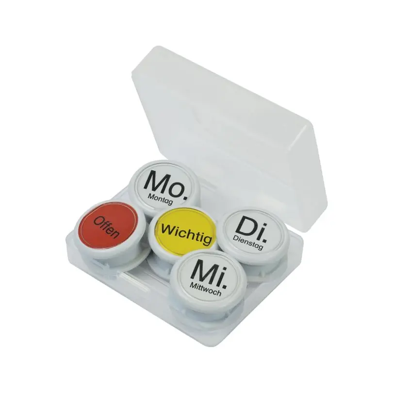 Magnet 10-teilig Wochentags-Magnete