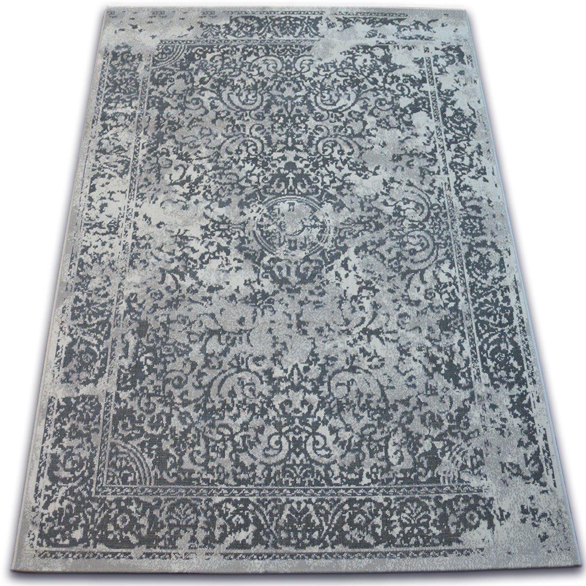 Dywan Vintage 22208/356 szary rozeta klasyczny 140x200 cm