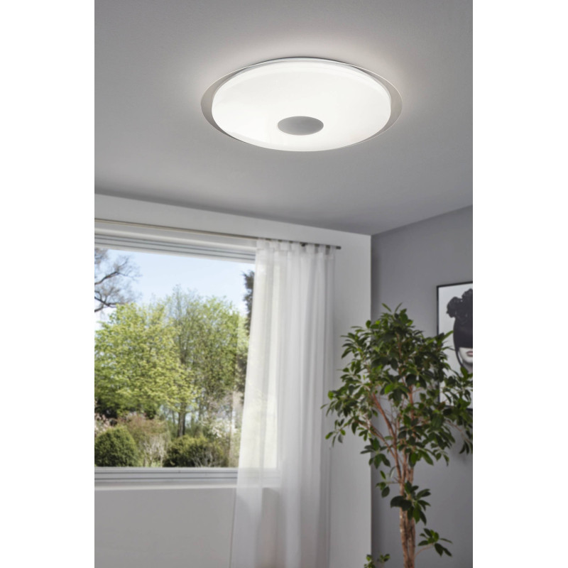 Plafonnier LED Lanciano blanc dimmable Ø 66 cm 36 W EGLO