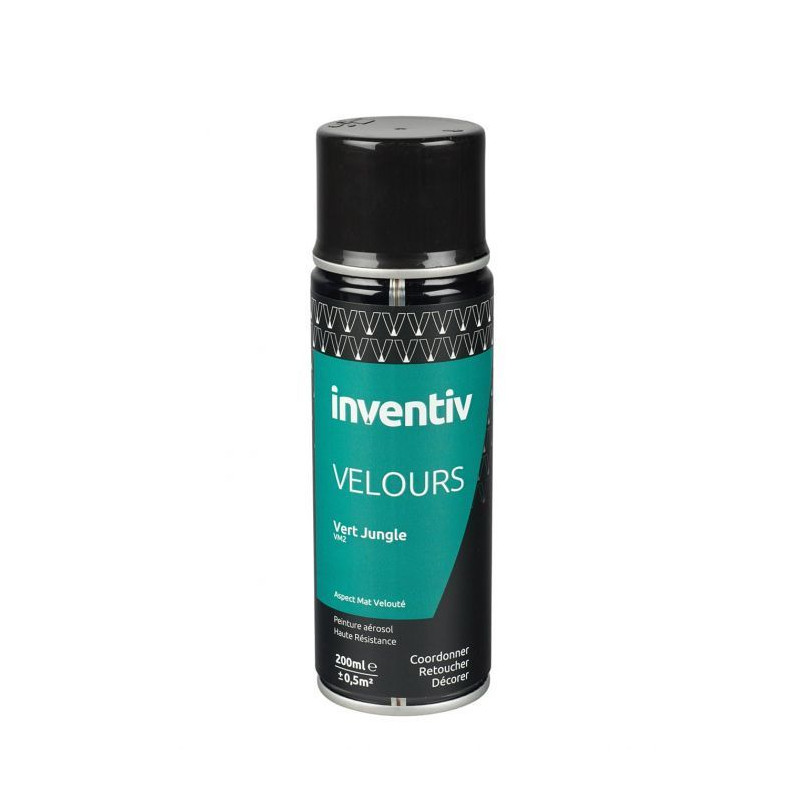 Aérosol Velours Vert Jungle VM2 0,2 L INVENTIV