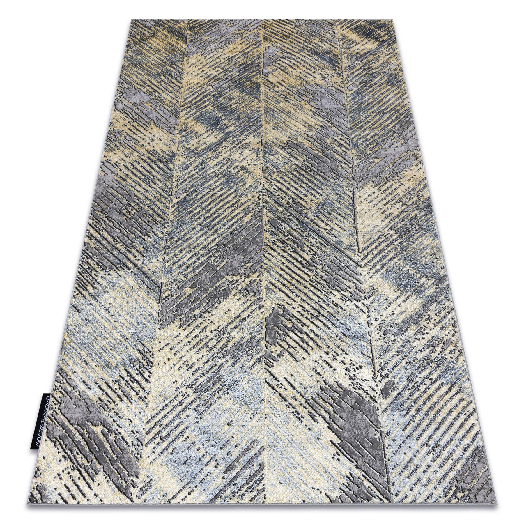 Dywan DE LUXE nowoczesny 2087 Jodełka Chevron vintage 120x170 cm