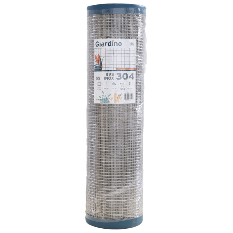 Treillis soudé gris Ø 12,7 x 1,05 mm 1 x 25 m GIARDINO