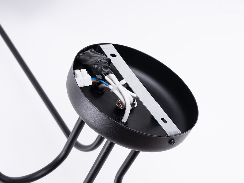 Lampa sufitowa Vector 4-punktowa stalowa czarna