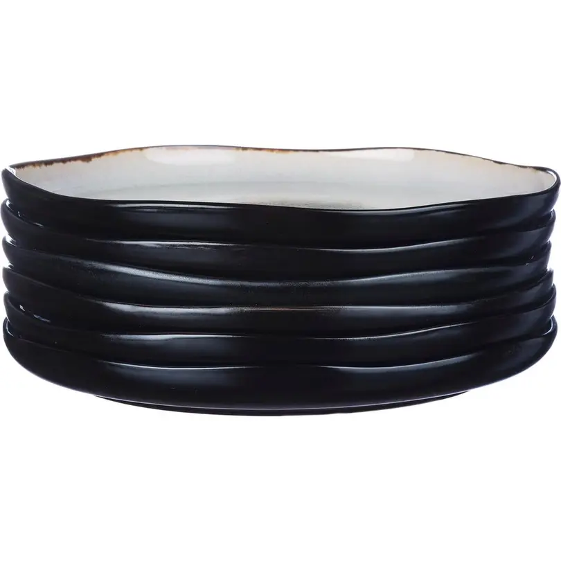 Flacher Teller 6er-Set Iris