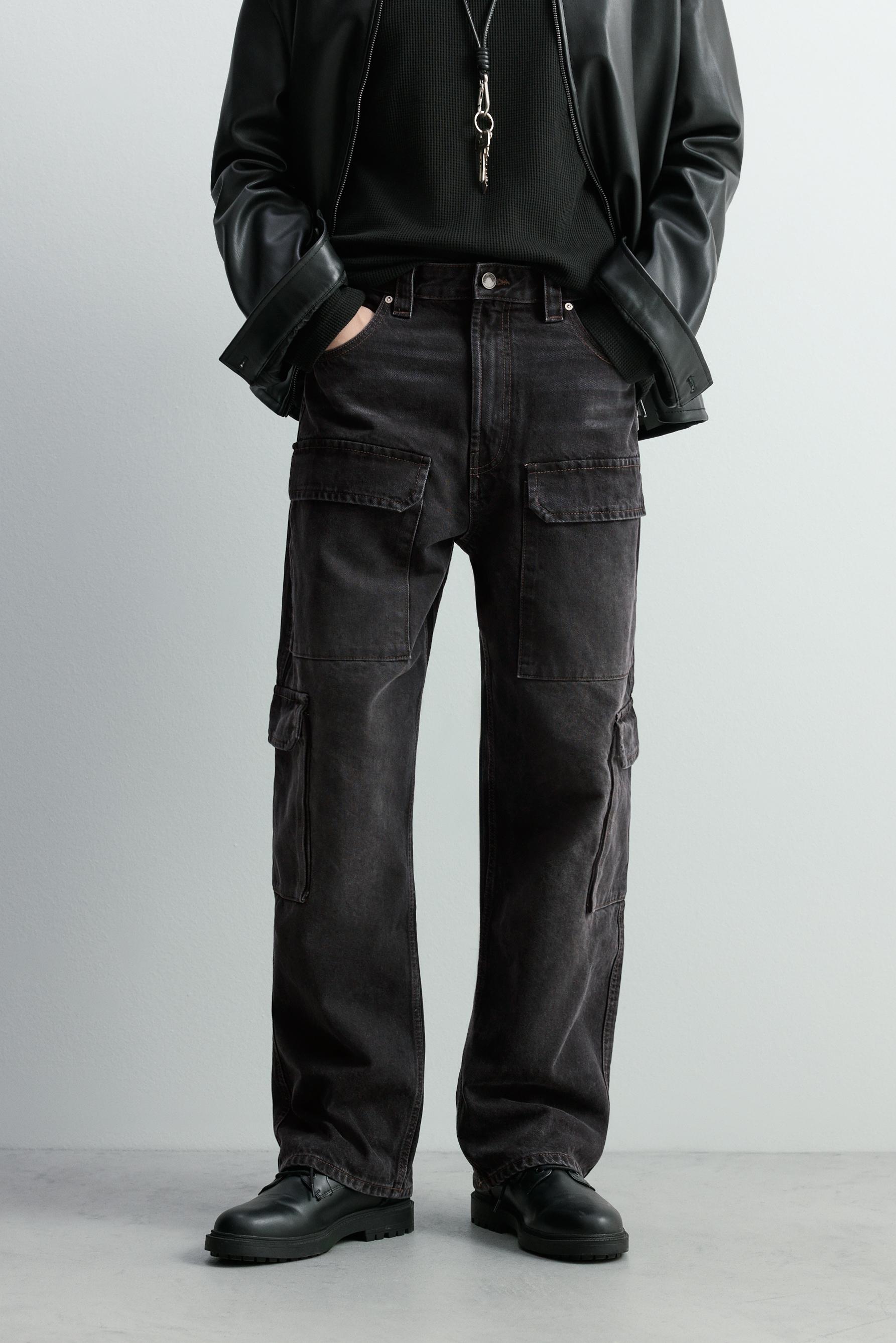 Jeans baggy multicargo