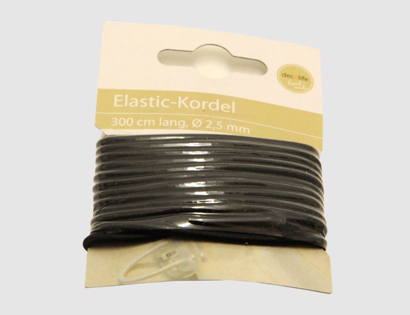 Elastic Kordel schwarz