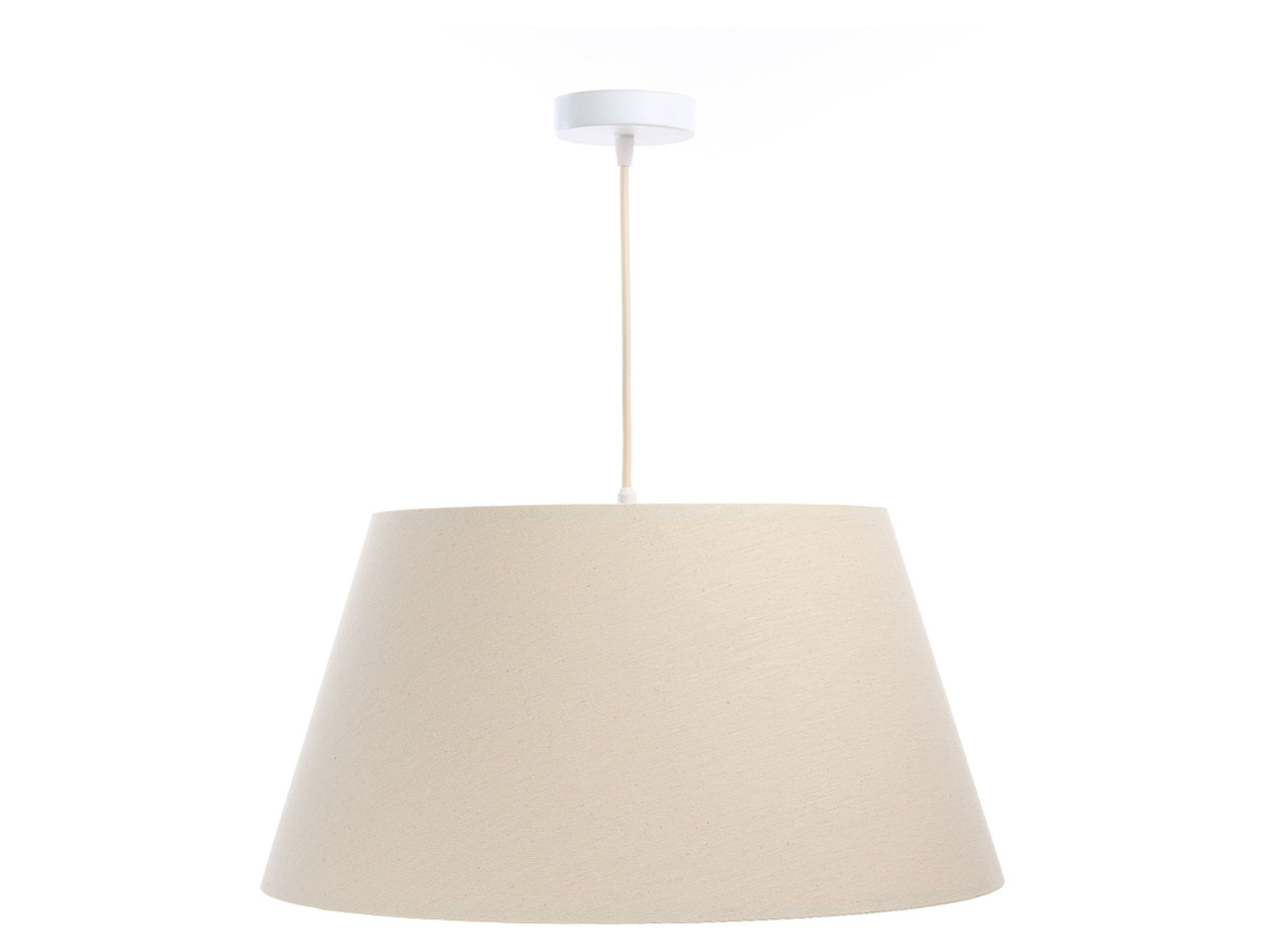 Lampa wisząca Boho 50 cm tkaninowa beżowa