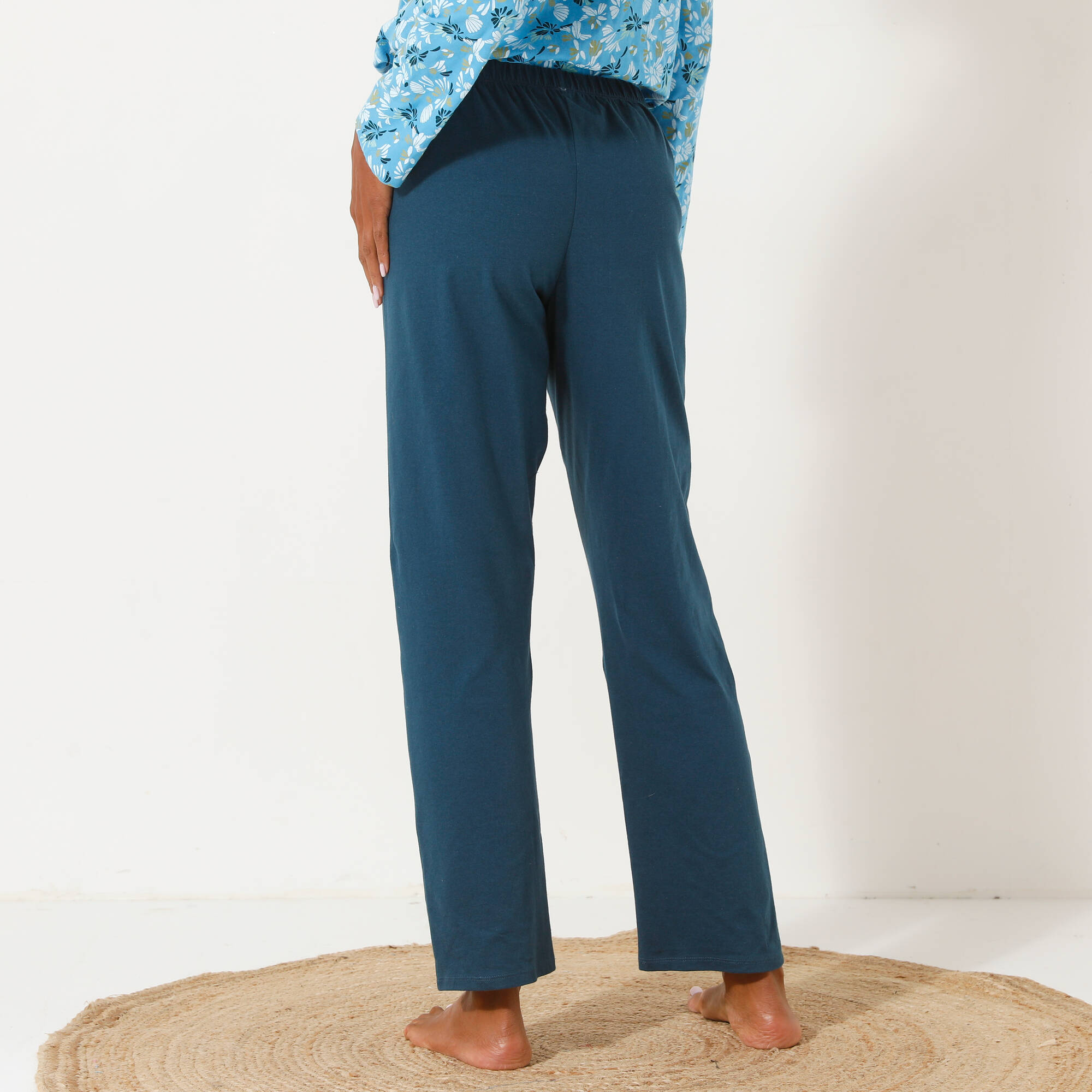 Pantalon de pyjama imprimé placé